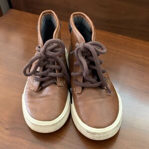Kid’s Brown High-Top Sneakers
